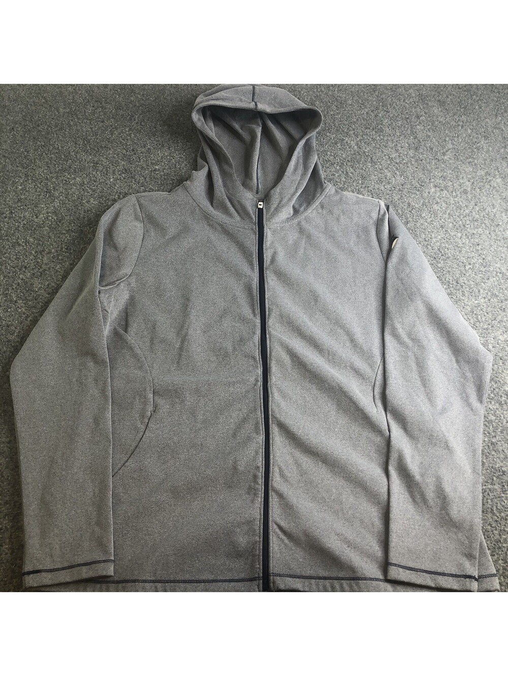 FootJoy Hoodie Woens Large Gray Full Zip Long Sleeve Hooded Stretch Rain
